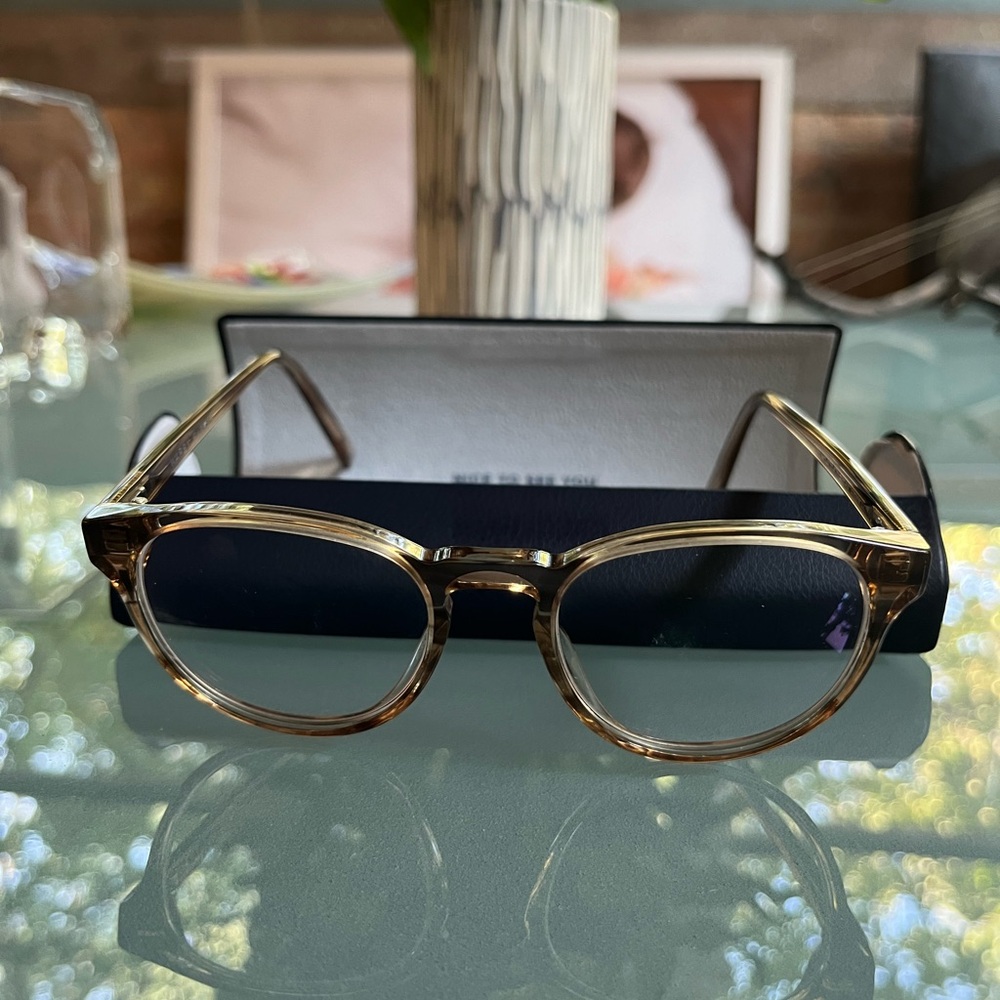 Warby Parker "Percey" Style Glasses in Chestnut Crystal in Excellent Condition